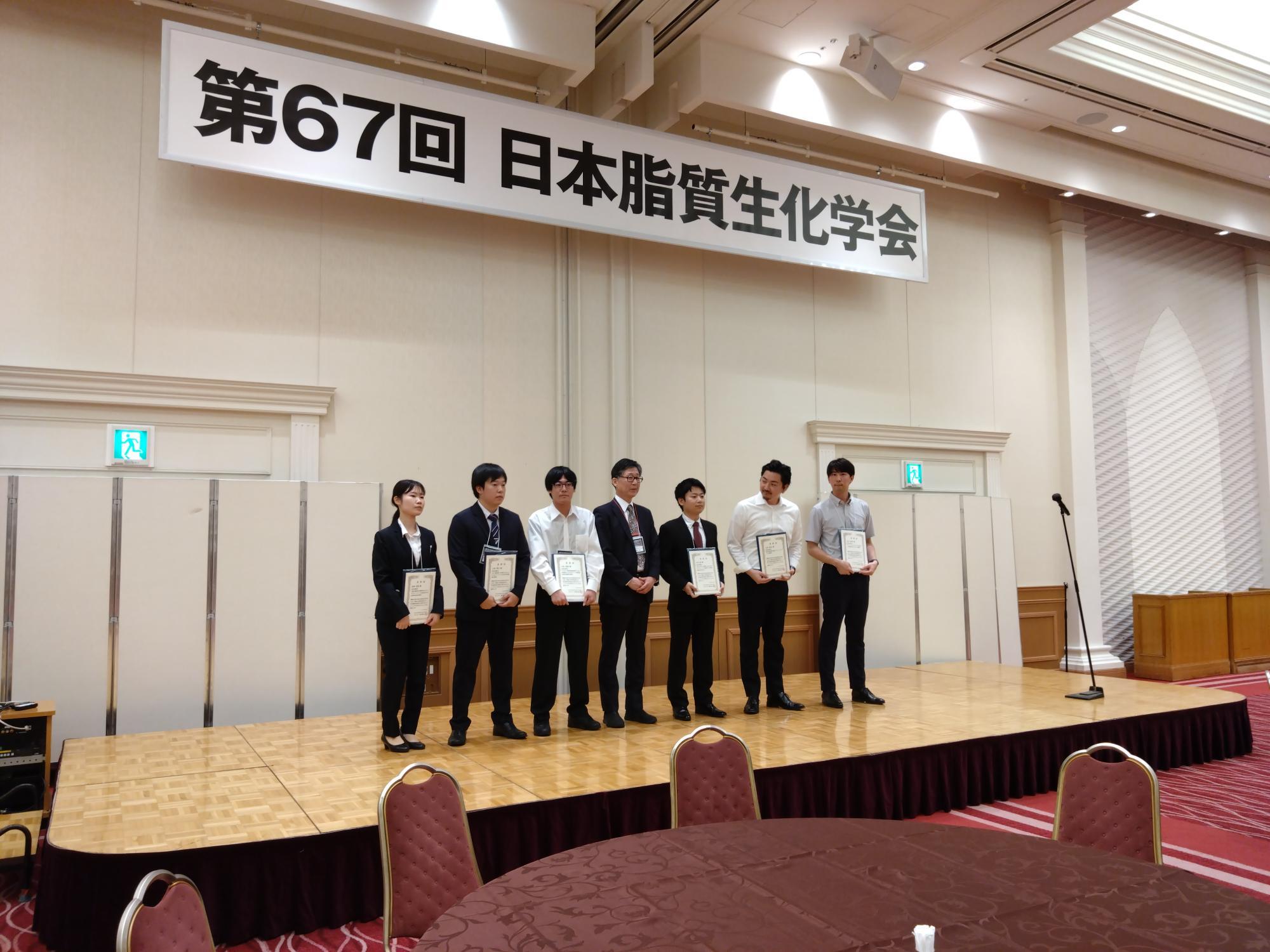 川合さん,表彰式