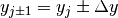 y_{j \pm 1} = y_j \pm \Delta y