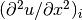 (\partial^2 u/\partial x^2)_i