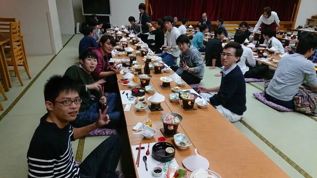 討論後の夕食