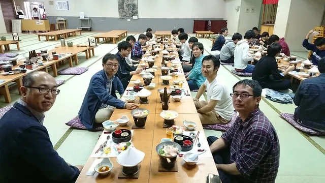 討論後の夕食
