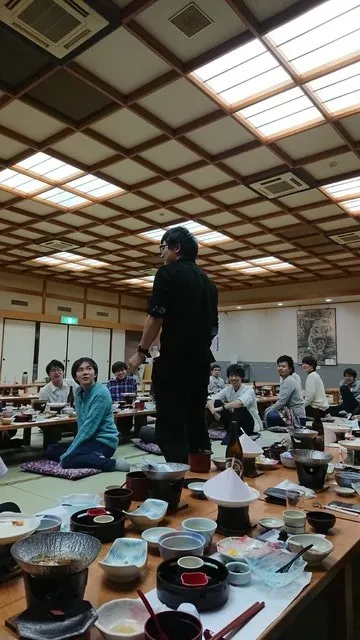 討論後の夕食
